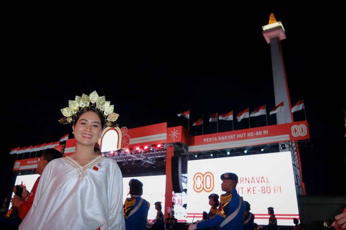 Wakil Menteri Pariwisata Ni Luh Puspa di Karnaval Kemerdekaan ke-80 RI