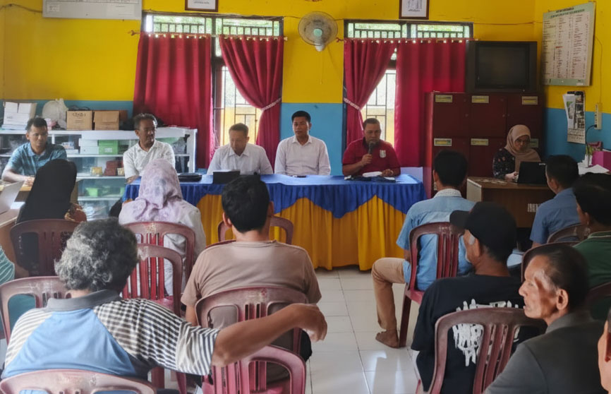 Kantor Pertanahan Banyuasin Sosialisasikan PTSL Terintegrasi di Desa Air Senggeris_BPN