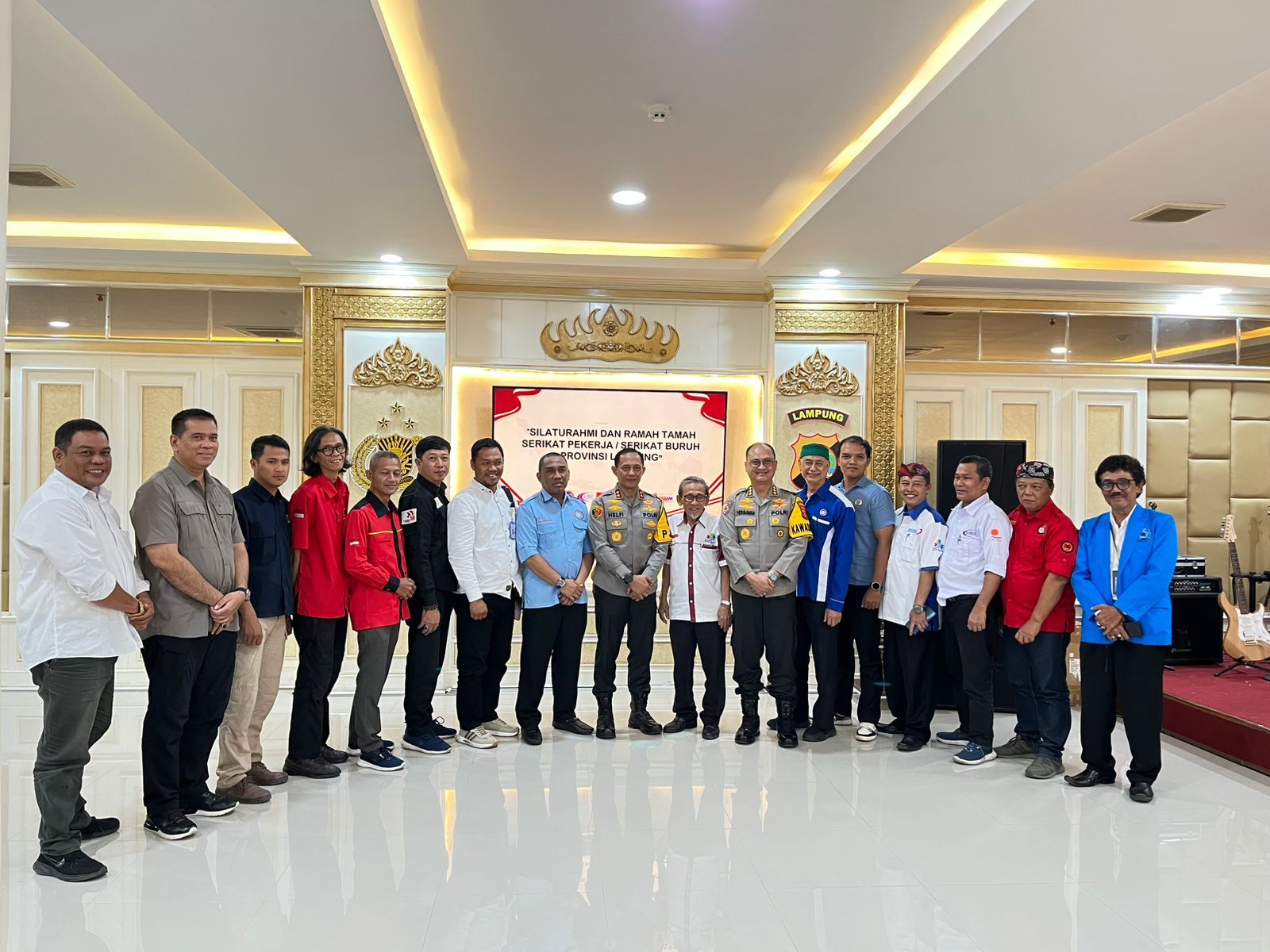 komunikasi kepolisian dan serikat buruh Lampung