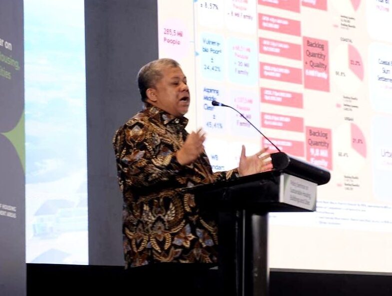 Wakil Menteri PKP Fahri Hamzah dalam OECD Policy Seminar on Sustainable Housing, Building and Cities, Senin 26 Januari 2026.