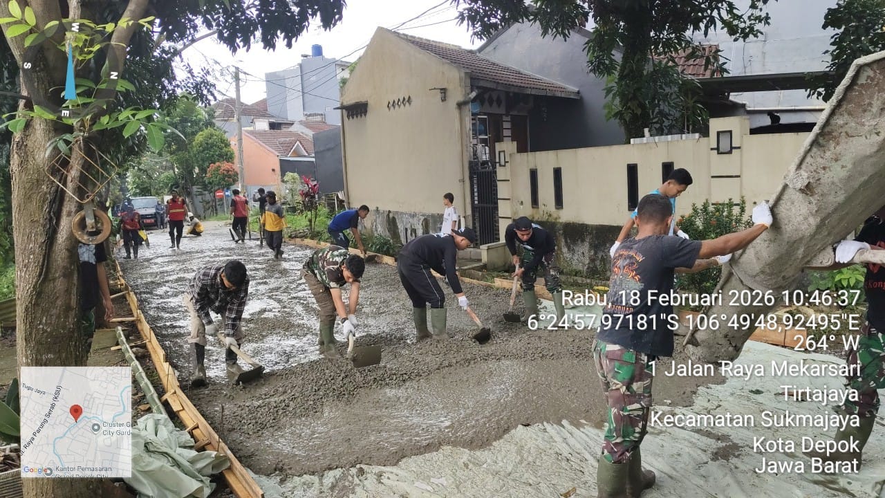Dikebut Tanpa Henti, TMMD 127 Mantapkan Jalan GDC Gardenia 40 Persen