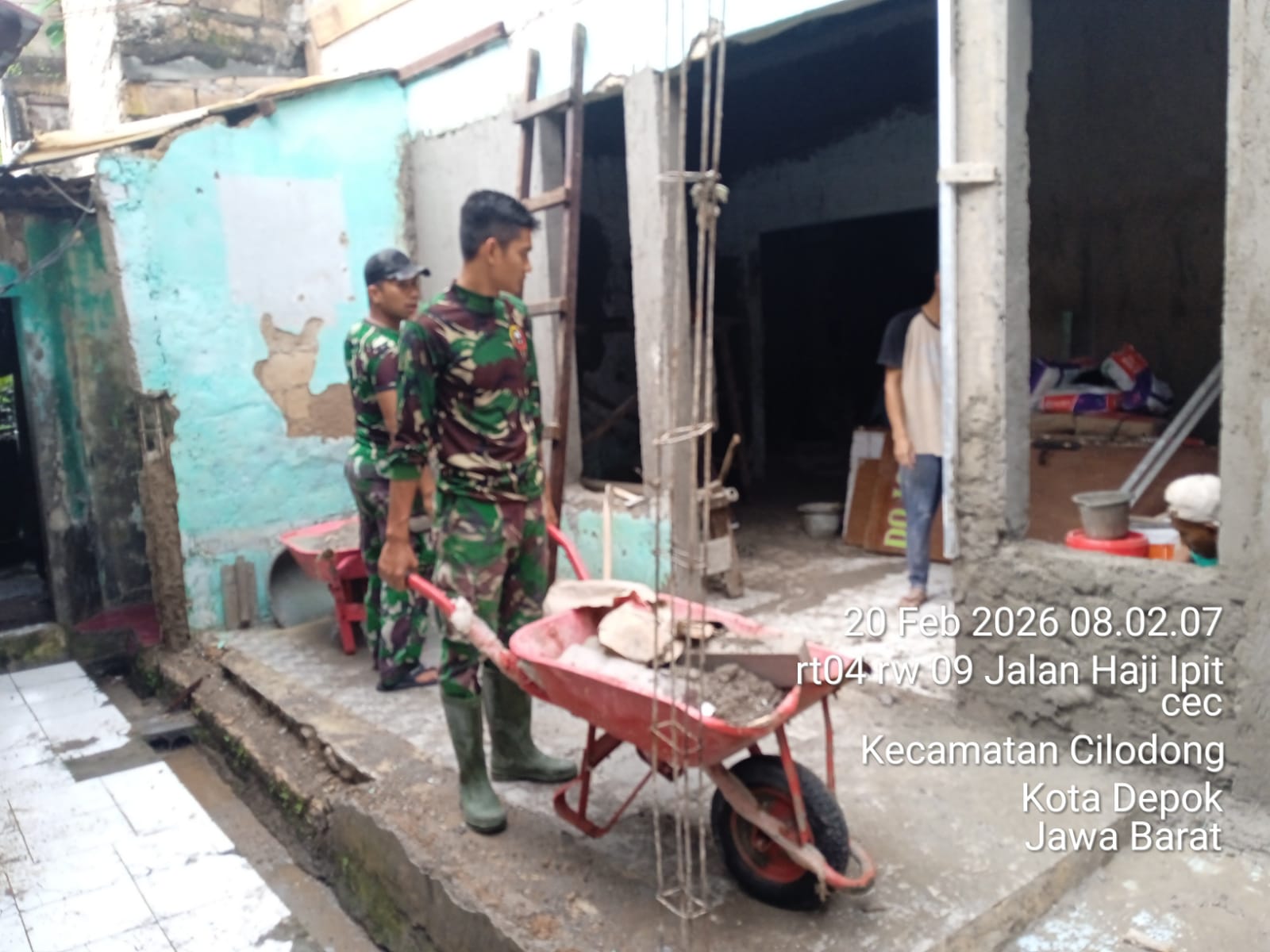 Gotong Royong Satgas dan Warga, RTLH Sukamaju Hampir Rampung