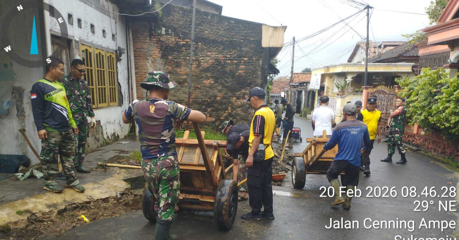 Danki Satgas TMMD 127: Drainase 200 Meter Dibangun untuk Cegah Genangan