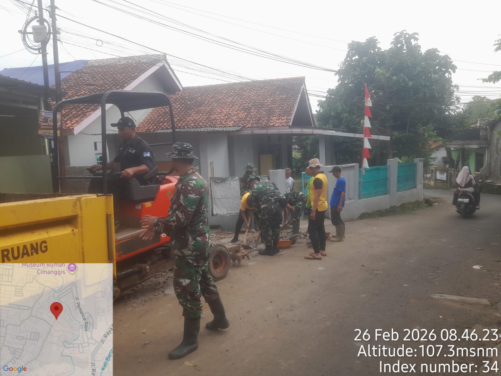 Progres TMMD Ke-127, Pembangunan Drainase Sukamaju Terus Dikebut di H+16