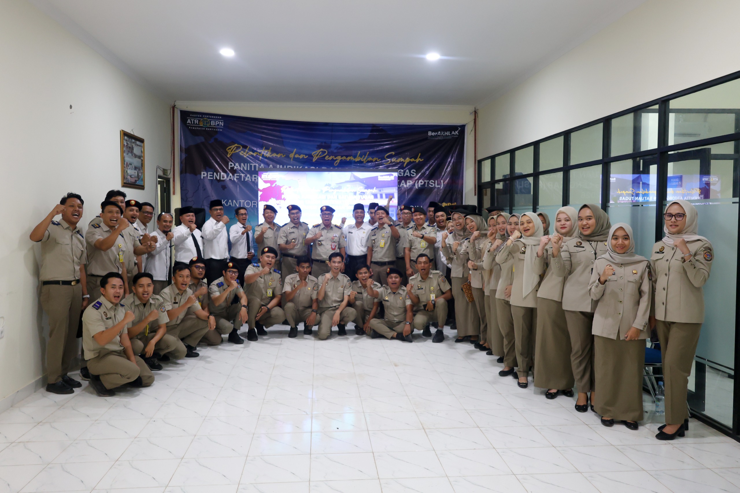 Kantah Kabupaten Banyuasin usai Pelantikan Satgas Sertifikasi Tanah