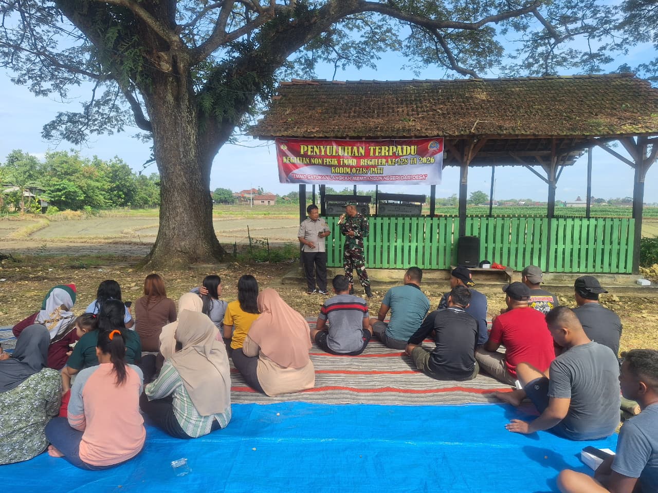 Petani Antusias Ikuti Penyuluhan TMMD, Fokus Tingkatkan Produktivitas