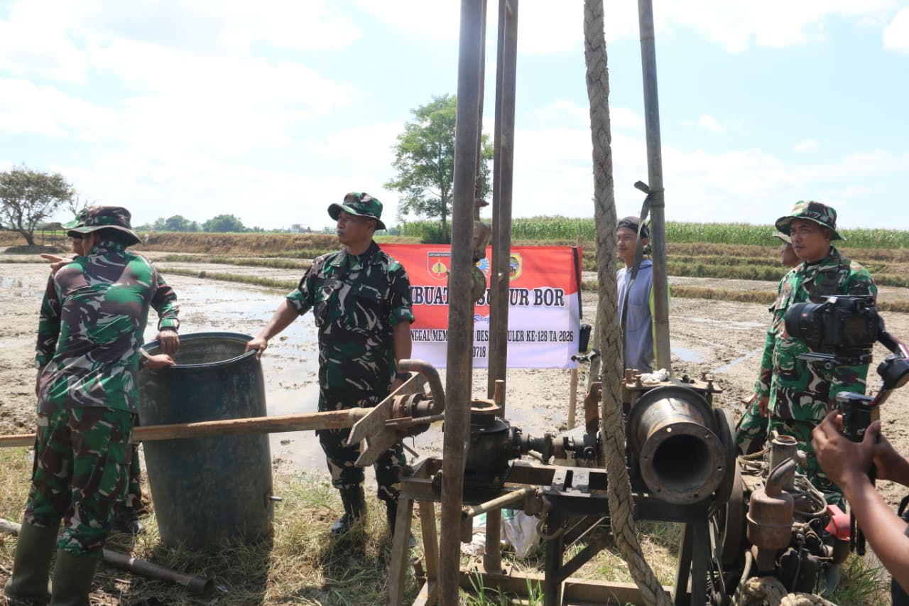 Wadan Satgas TMMD 128 Tinjau Pembangunan Sumur Bor, Pastikan Ketersediaan Air untuk Petani
