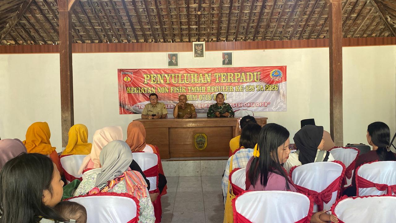 kegiatan sosialisasi administrasi kependudukan digelar dalam rangka TMMD Reguler ke-128 Tahun Anggaran 2026.