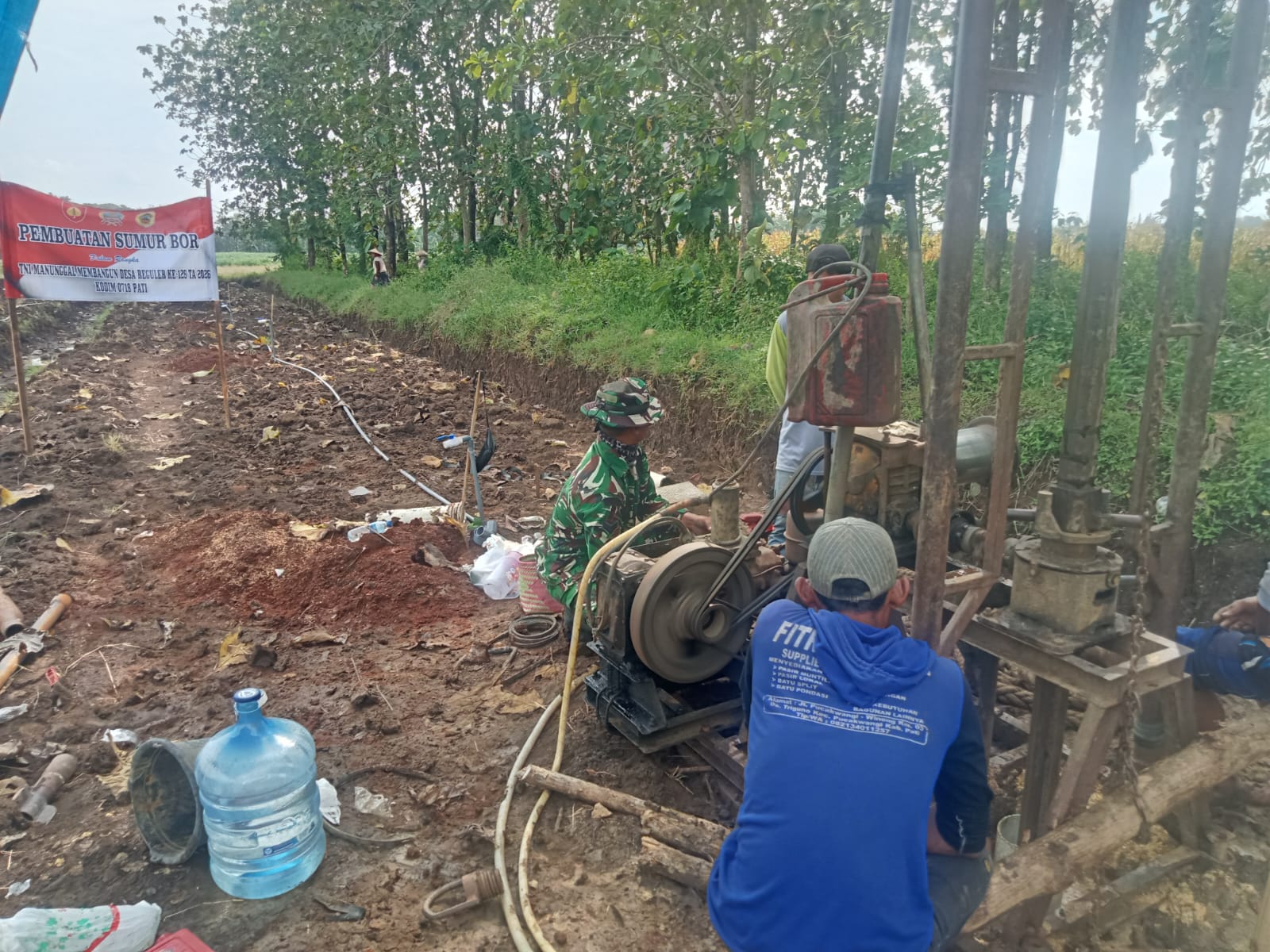 Sumur Bor Pertanian Desa Godo Selesai Dibangun, Pasokan Air Sawah Lebih Terjamin