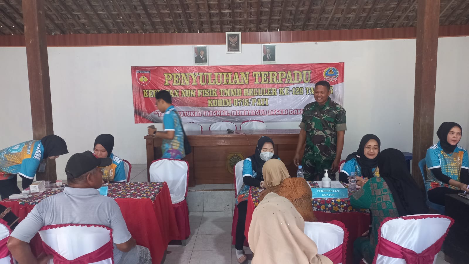Pemeriksaan Kesehatan Gratis Warnai Kegiatan Nonfisik TMMD Reguler ke-128 di Desa Godo