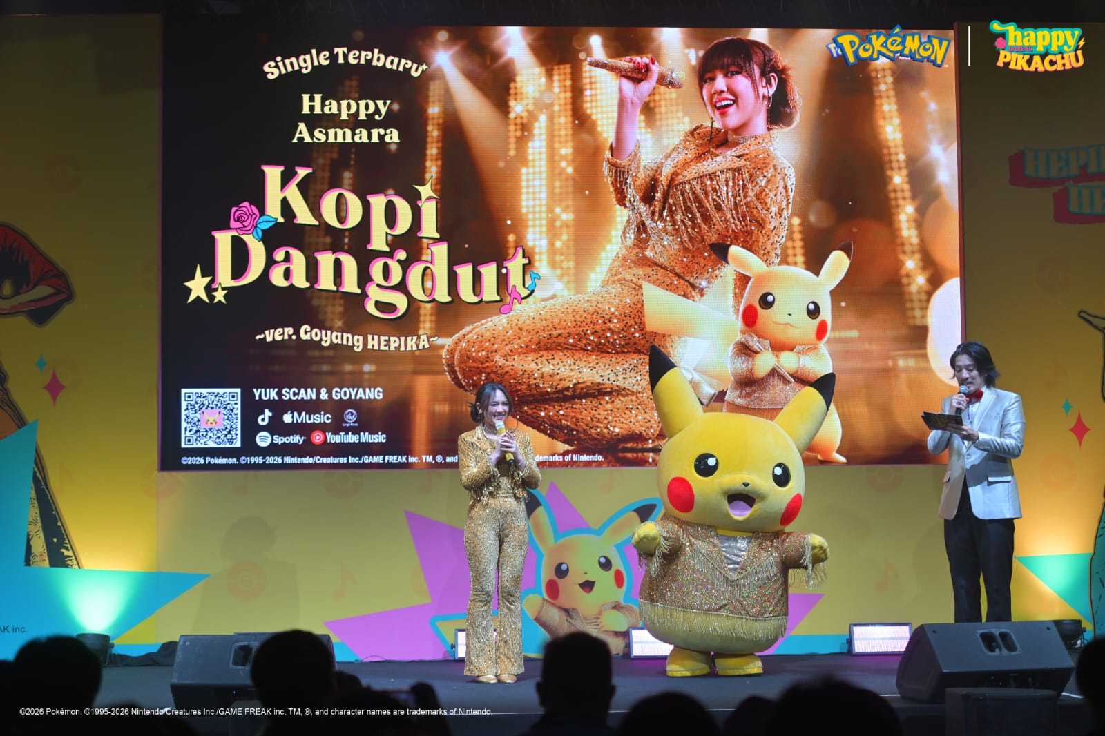 Happy Asmara dan Pikachu Hadirkan Kolaborasi Unik Lewat “Kopi Dangdut ~ver. Goyang HEPIKA~”