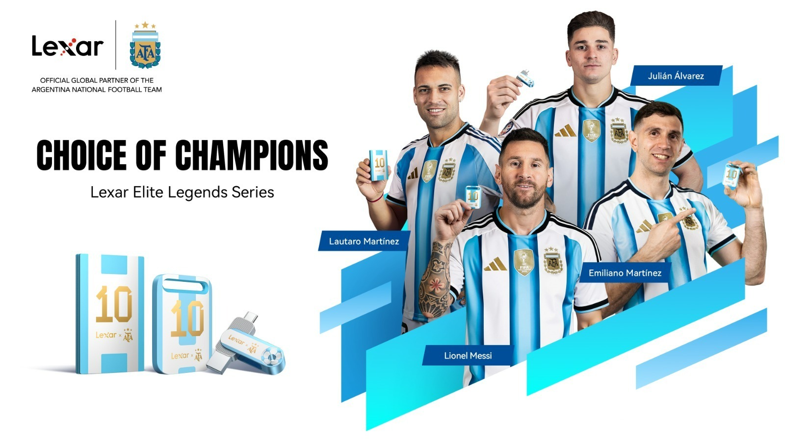 Lexar Luncurkan Elite Legends Series, Rayakan Semangat Juara Timnas Argentina Lewat Teknologi Penyimpanan Premium
