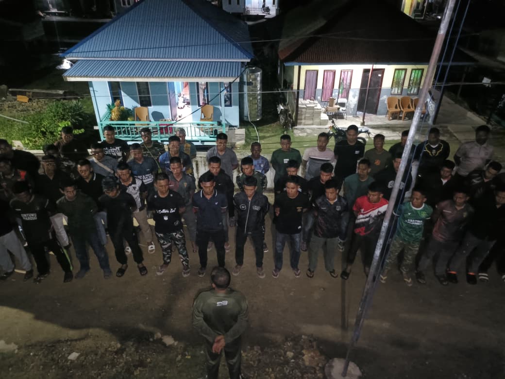 Dan SSK TMMD Pimpin Apel Malam, Pastikan Kesiapan dan Kondisi Personel Satgas