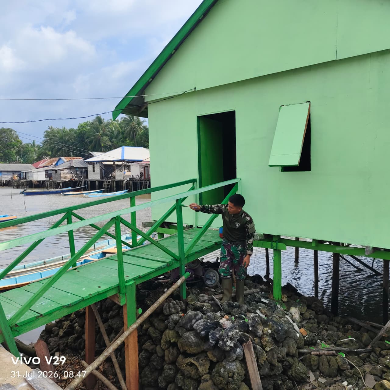 RTLH Milik Ibu Salawiyah Masuki Tahap Finishing