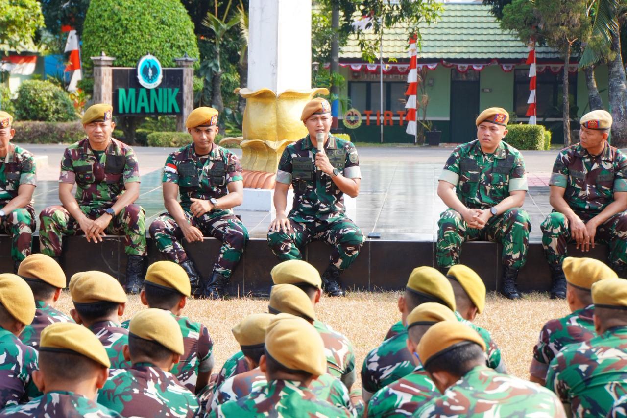 Perkuat Profesionalisme Prajurit, Danyon Arhanud 10/ABC Ingatkan Bijak Bermedia Sosial dan Waspada Bangsit